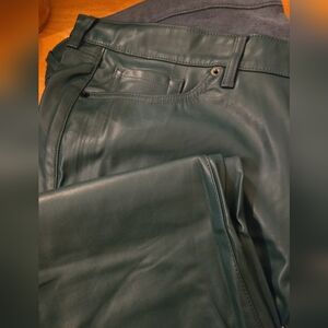 Torrid Women's Dark Green Leather Pants